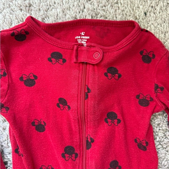 Minnie & Mickey Baby Clothing Set - Red, Gray, Cream - Picture 5 of 8